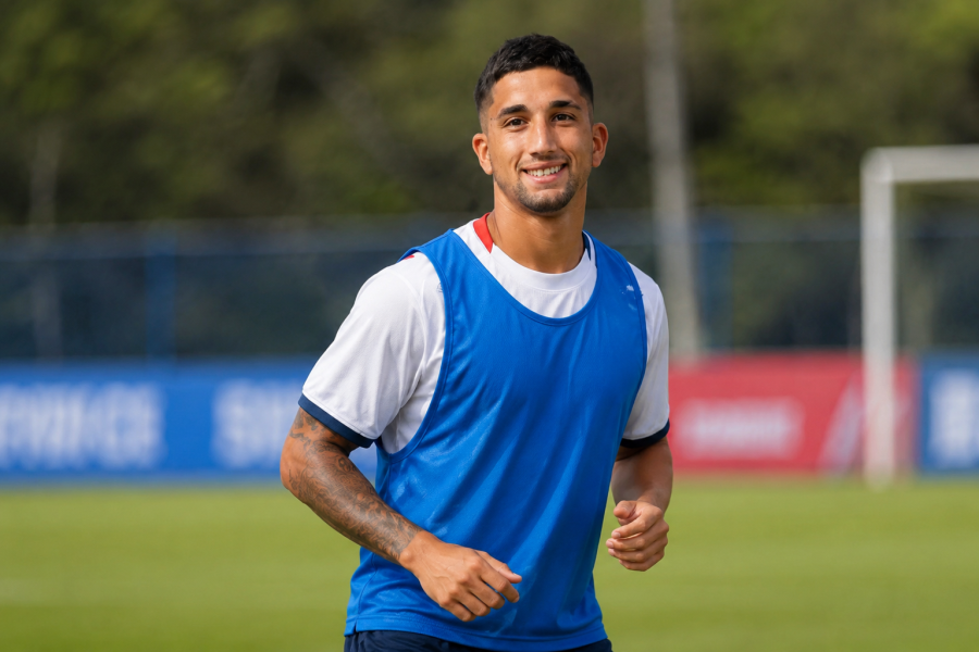 Kike Oliveira: saída para o Nacional trava por impasse financeiro entre Bahia e Grêmio