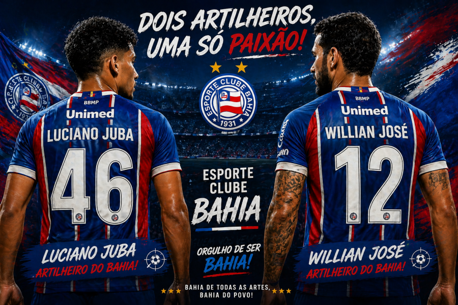 LUCIANO JUBA X WILLIAN JOSÉ:  OS GOLEADORES 