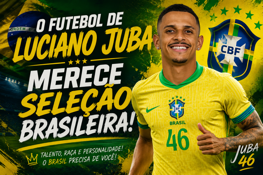 LUCIANO JUBA NA SELEÇÃO BRASILEIRA 