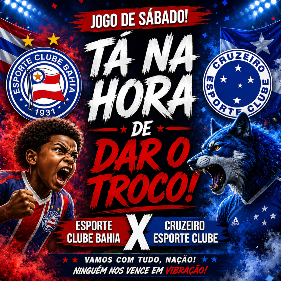 BAHIA X CRUZEIRO:  JOGO DA REVANCHE ? 
