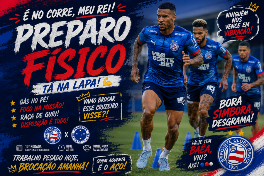 ÚLTIMO TREINO DO BAHIA PARA HOJE