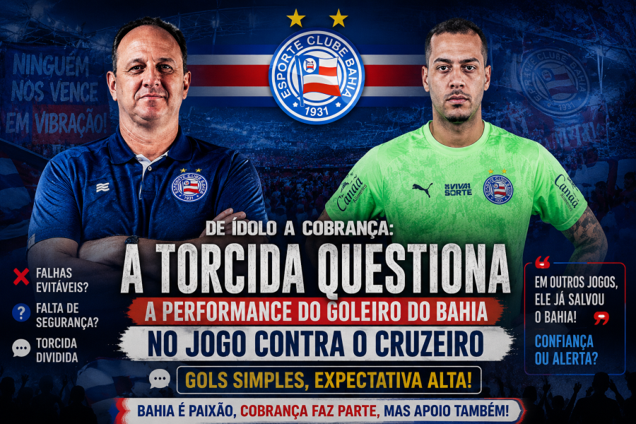 TORCIDA QUESTIONA A PEFORMACE DO GOLEIRO DIANTE DO CRUZEIRO