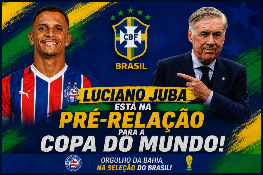 LUCIANO JUBA ESTÁ NA PRÉ-RELAÇÃO PARA A COPA