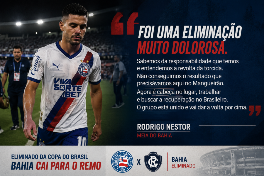 ELIMINADO DA COPA BRASIL, SÓ RESTA O BRASILEIRÃO