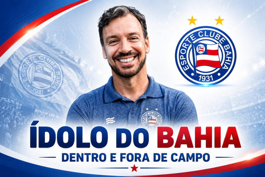 Emerson Ferretti: ídolo do Bahia dentro e fora de campo