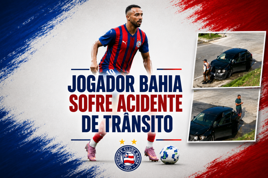 JOGADOR DO BAHIA SOFRE ACIDENTE 